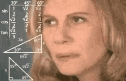 Woman calculating algorithm